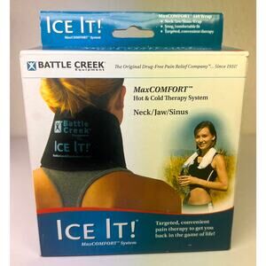 Ice It MaxCOMFORT Wrap #510 Hot Cold Therapy System Neck TMJ Sinus Pain Relief